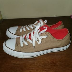 Tan Converse womens 9